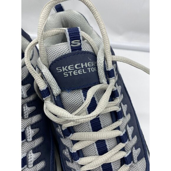 Skechers Steel Toe Work Shoes Women's Size 8 Navy Slip Resistant Comfort Safety - Picture 3 of 12